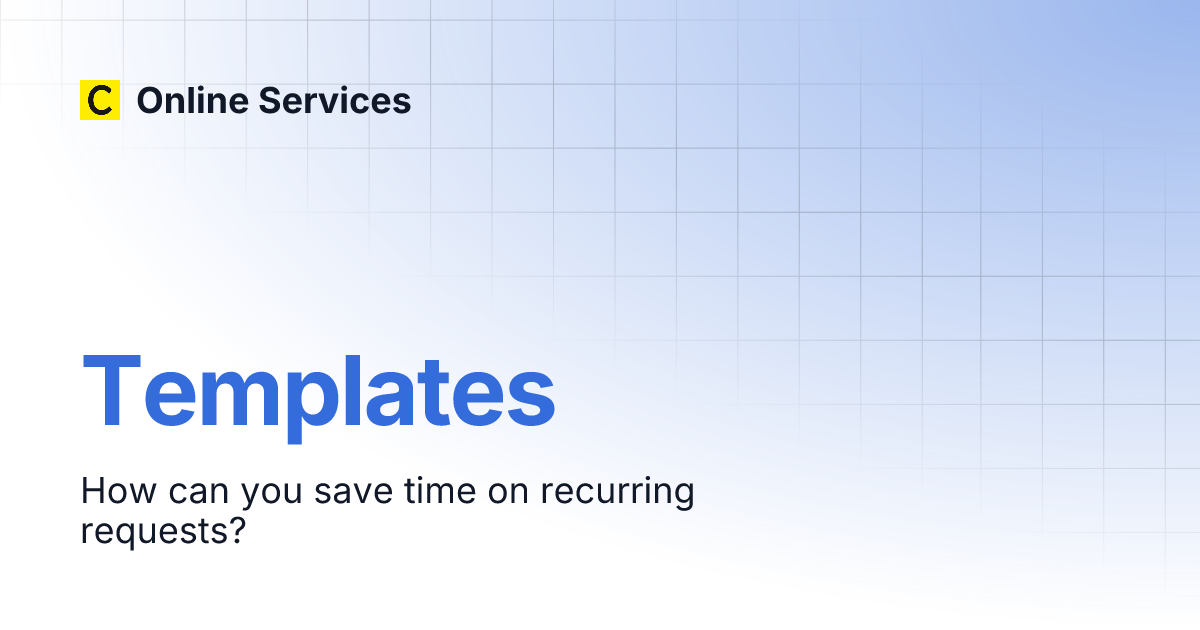 Templates online services